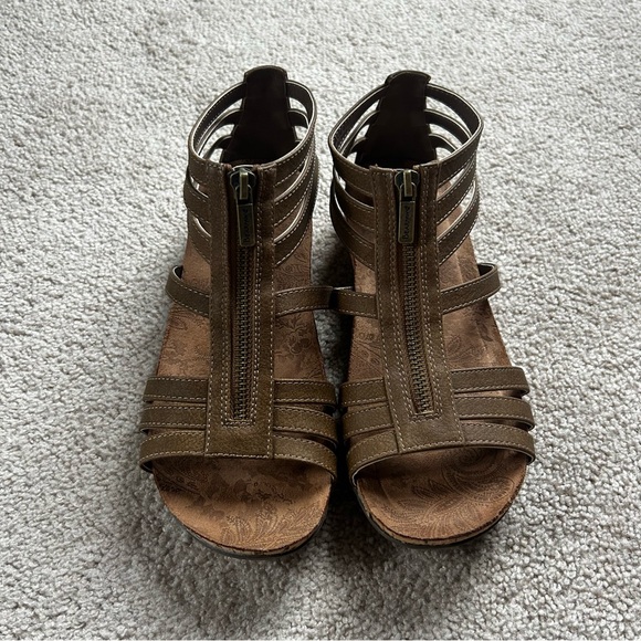 Women’s Size 8 Bearpaw Layla Gladiator Sandal New W/o Box cork leather - Picture 1 of 15